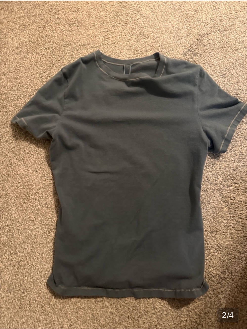 SKIMS Cotton Jersey Short Sleeve T-Shirt in kyanite - Picture 2 of 4